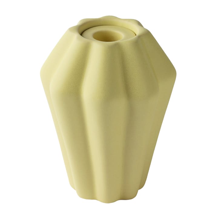 Birgit maljakko/kynttilälyhty 14 cm - Pale Yellow - PotteryJo