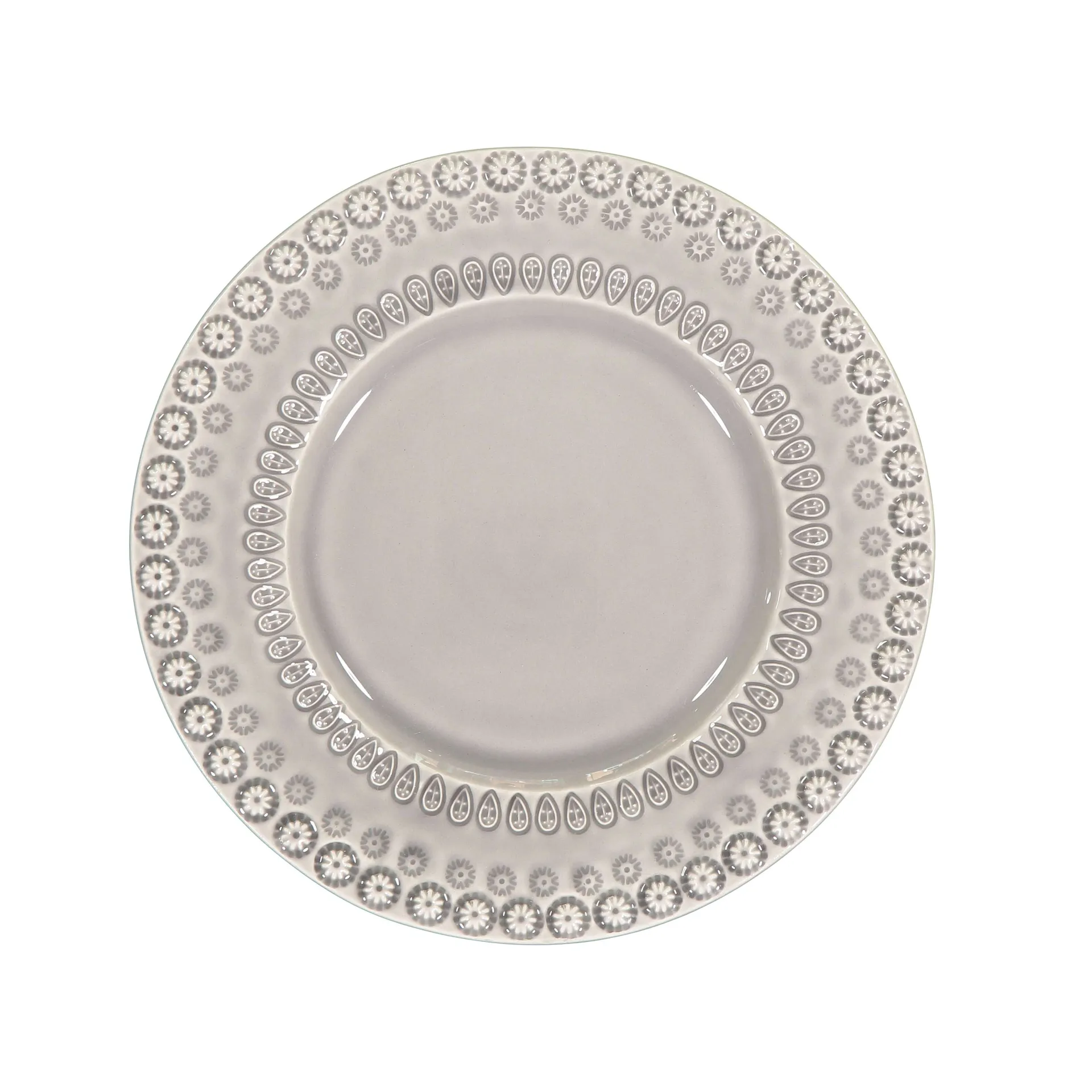 Daisy jälkiruokalautanen, Ø 22 cm, soft grey PotteryJo