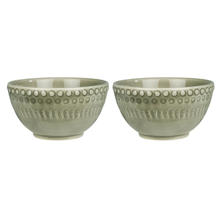 Daisy kulho 35 cl, 2-pakkaus, Faded army (vihreä) PotteryJo