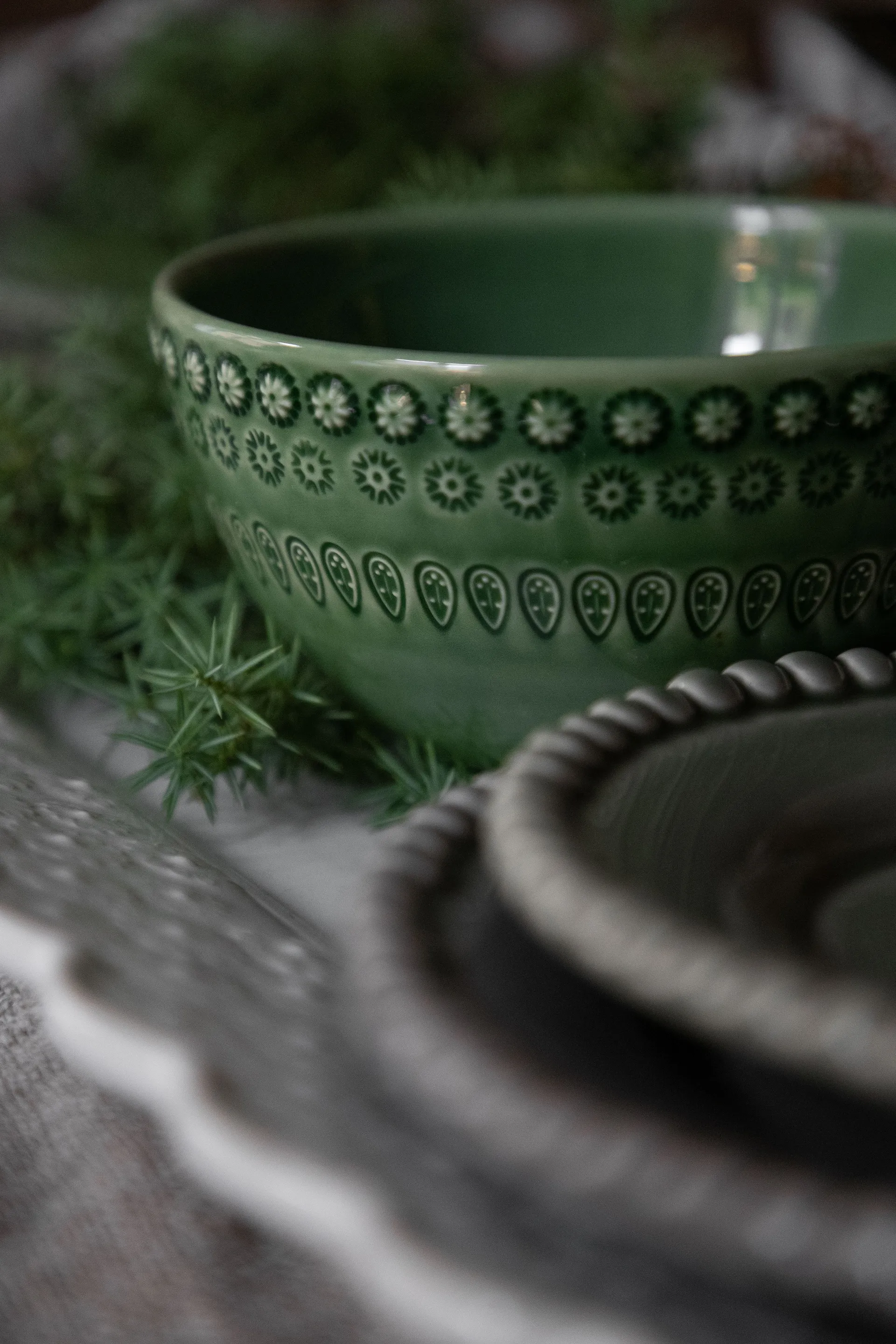 Daisy kulho 35 cl, 2-pakkaus, Forest (tummanvihreä) PotteryJo