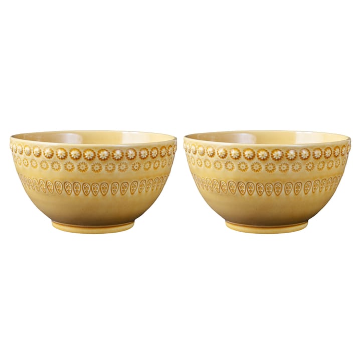 Daisy kulho 35 cl, 2-pakkaus, Sienna (keltainen) PotteryJo