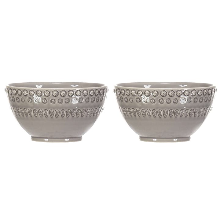 Daisy kulho 35 cl, 2-pakkaus, Soft grey (harmaa) PotteryJo