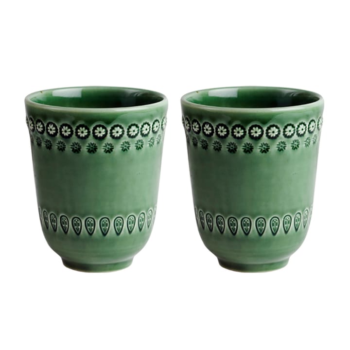Daisy muki 35 cl, 2-pakkaus, Forest (tummanvihreä) PotteryJo