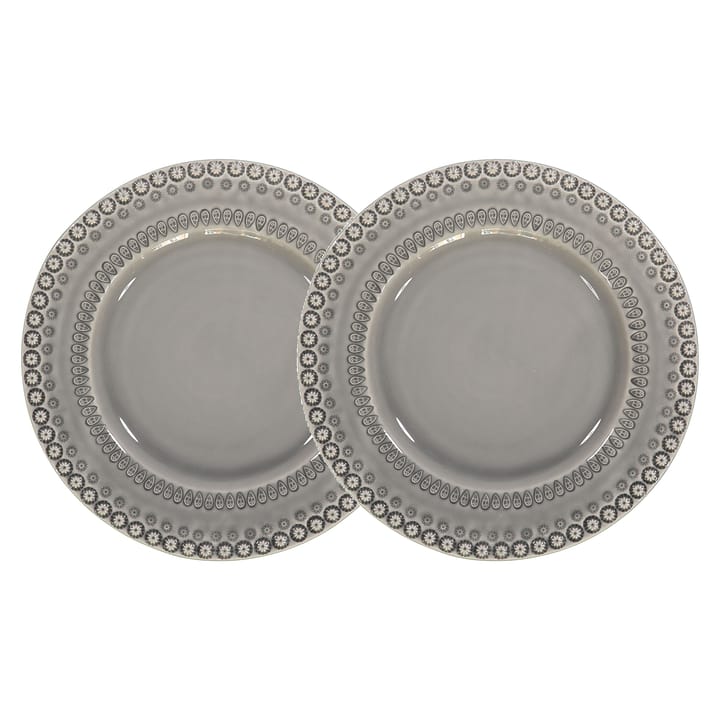 Daisy ruokalautanen Ø 29 cm, 2-pakkaus, Soft grey (harmaa) PotteryJo