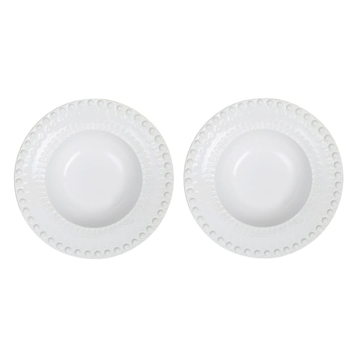 Daisy syvä lautanen Ø 21 cm, 2-pakkaus - White (valkoinen) - PotteryJo