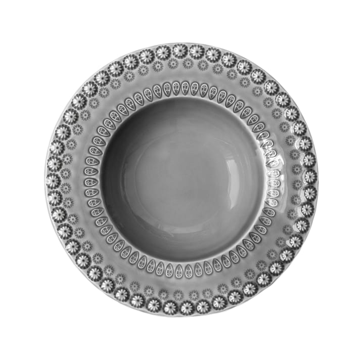 Daisy syvä lautanen, Ø 21 cm - soft grey - PotteryJo