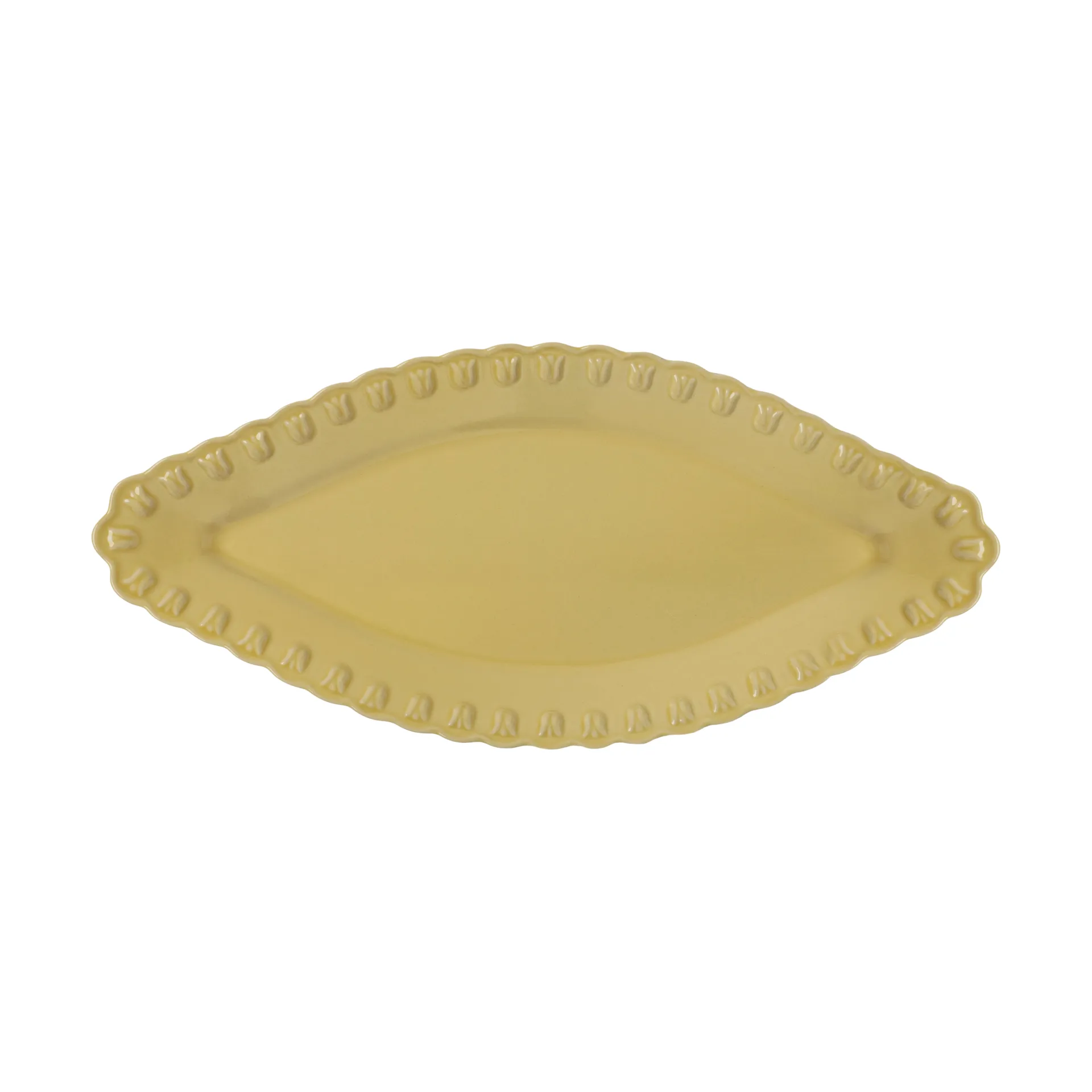 Tulipa lautanen ovaali 20x45 cm, Pale Moon PotteryJo