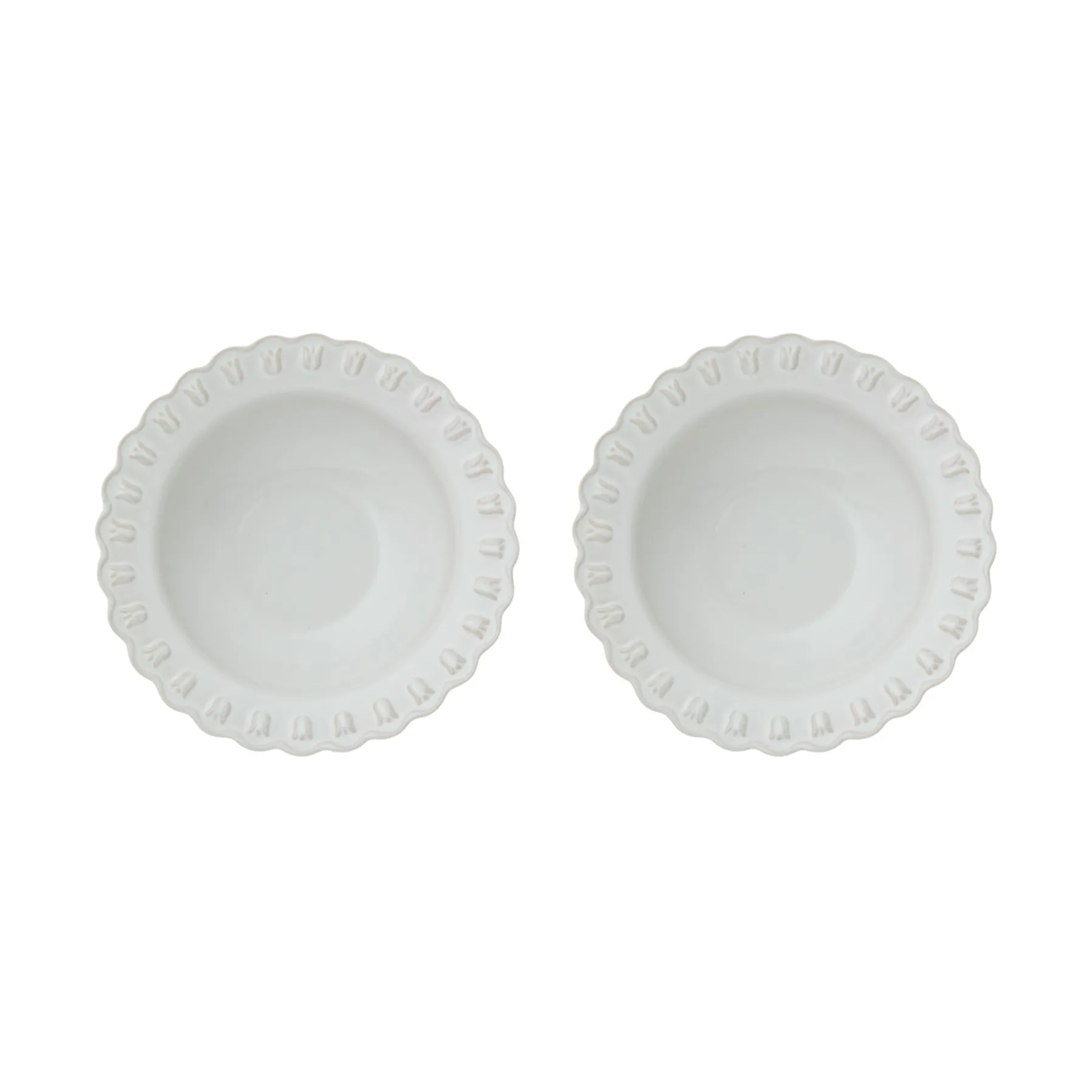 Tulipa syvä lautanen Ø23 cm 2-pakkaus, White PotteryJo