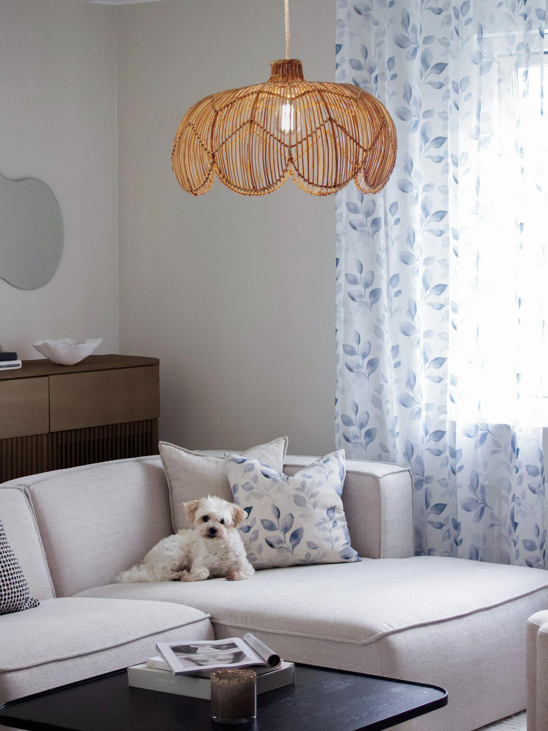 Belle riippuvalaisin, Luonnollinen, Ø53×32 cm PR Home