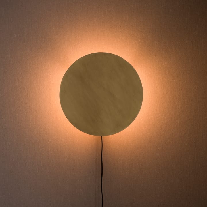 Full moon -seinävalaisin Ø35 cm, Pale gold PR Home