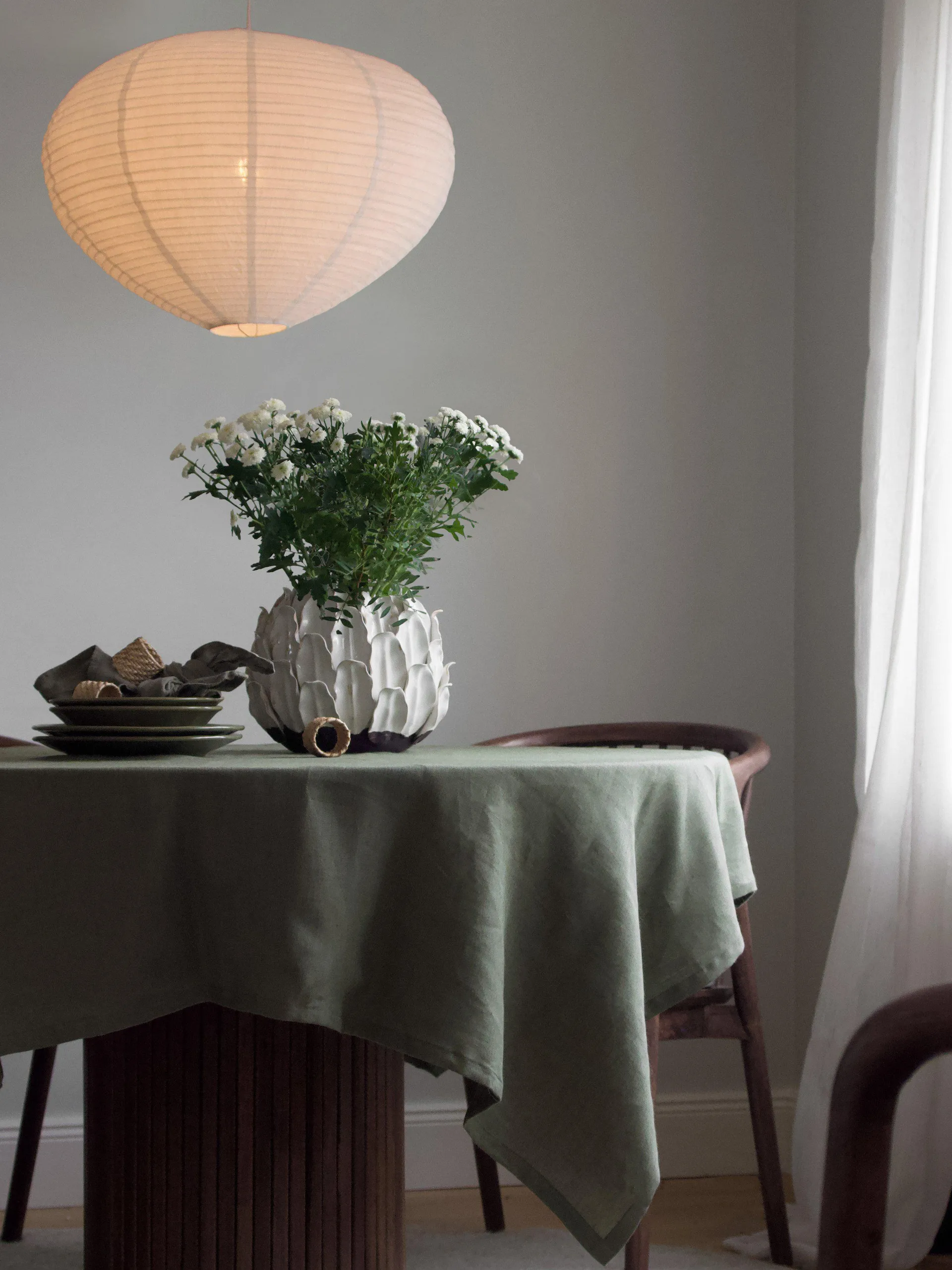 Verona lampunvarjostin, Valkoinen, Ø55x40 cm PR Home