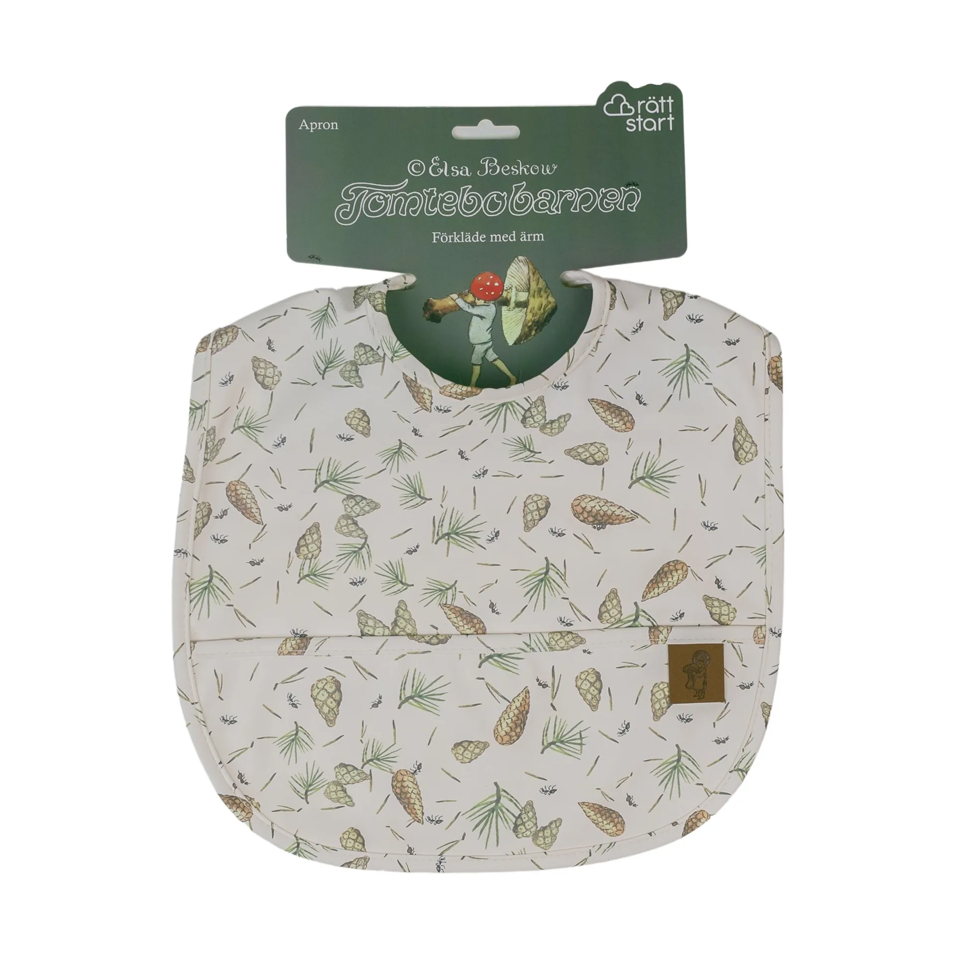 Elsa Beskow Tomtebobarnen ruokalappu, Vihreä Rätt Start