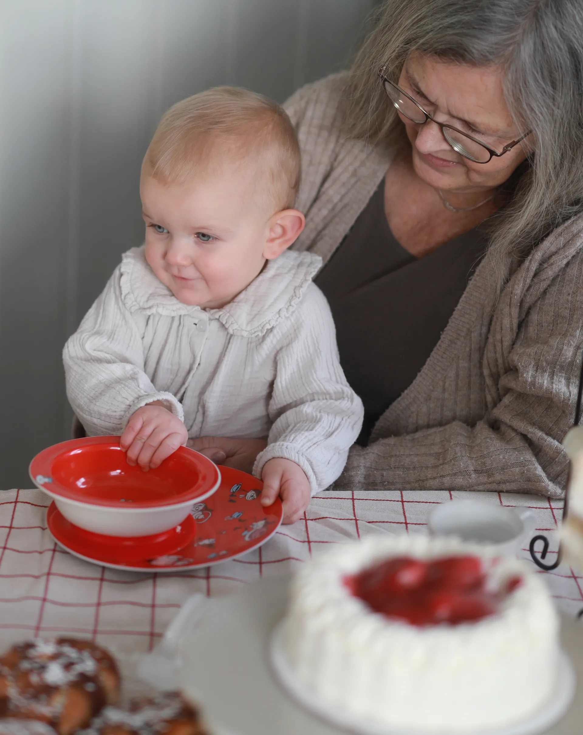 Mumin Lilla My imukuppilautanen Ø15,5 cm., Punainen Rätt Start