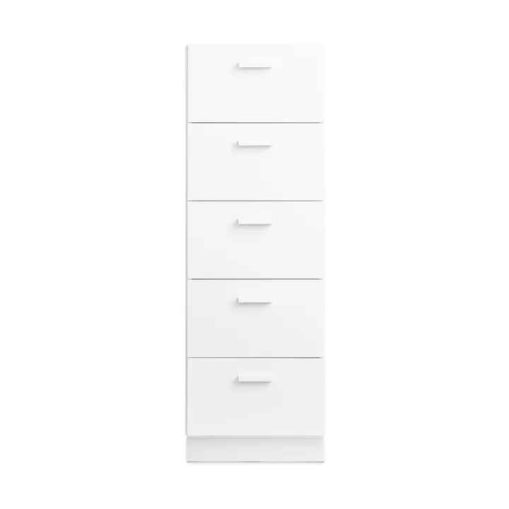 Relief korkea lipasto sokkelilla 41x115 cm valkoinen - Relief