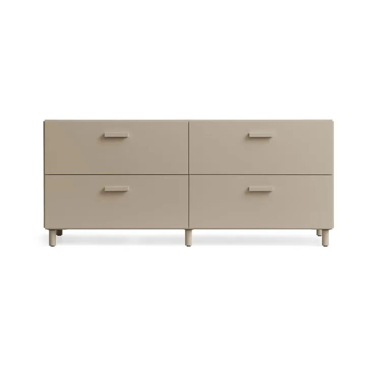 Relief matala lipasto jalallinen 123x46,6 cm beige - Relief