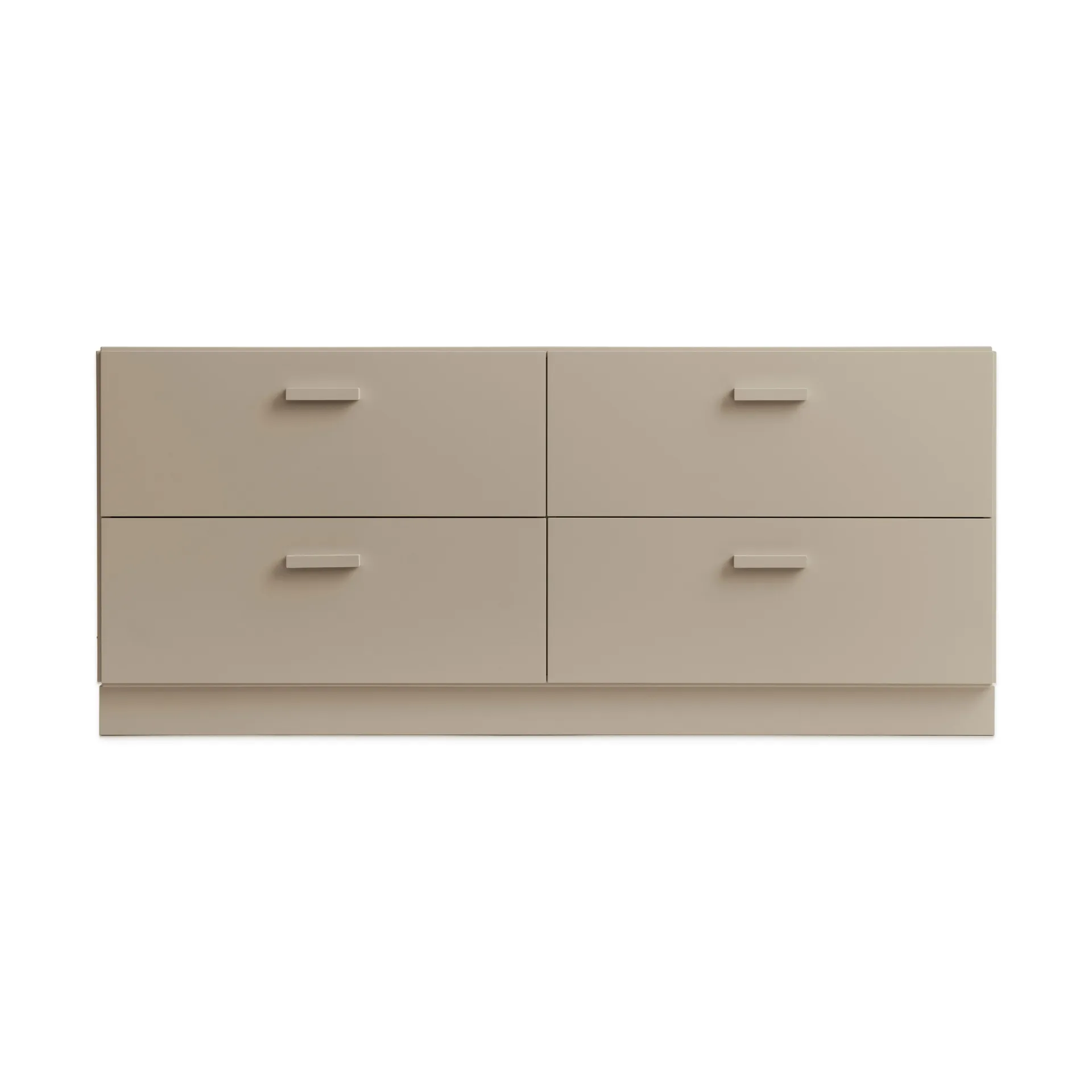 Relief matala lipasto sokkelilla 123x46,6 cm beige,  Relief