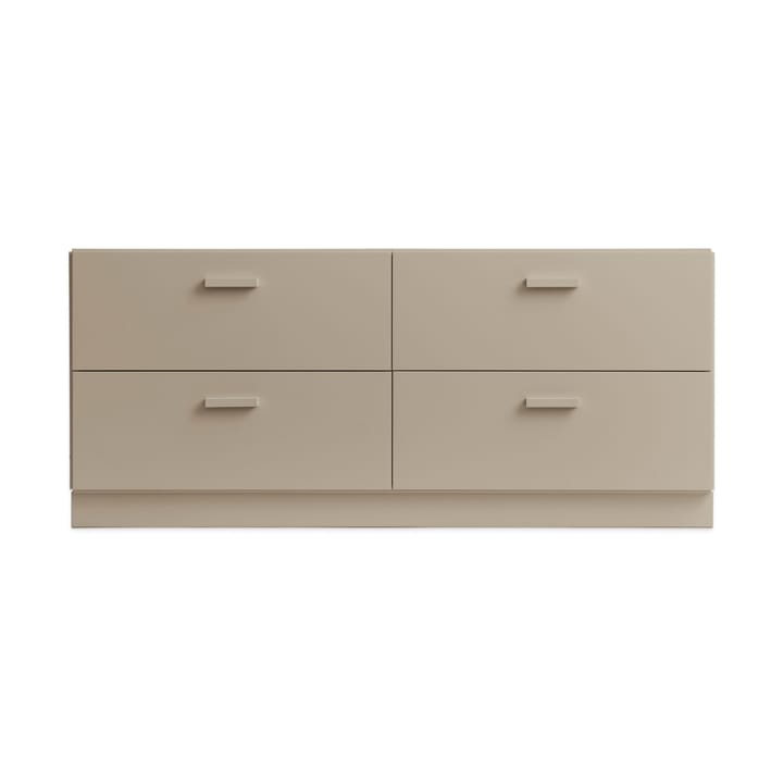 Relief matala lipasto sokkelilla 123x46,6 cm beige - undefined - Relief