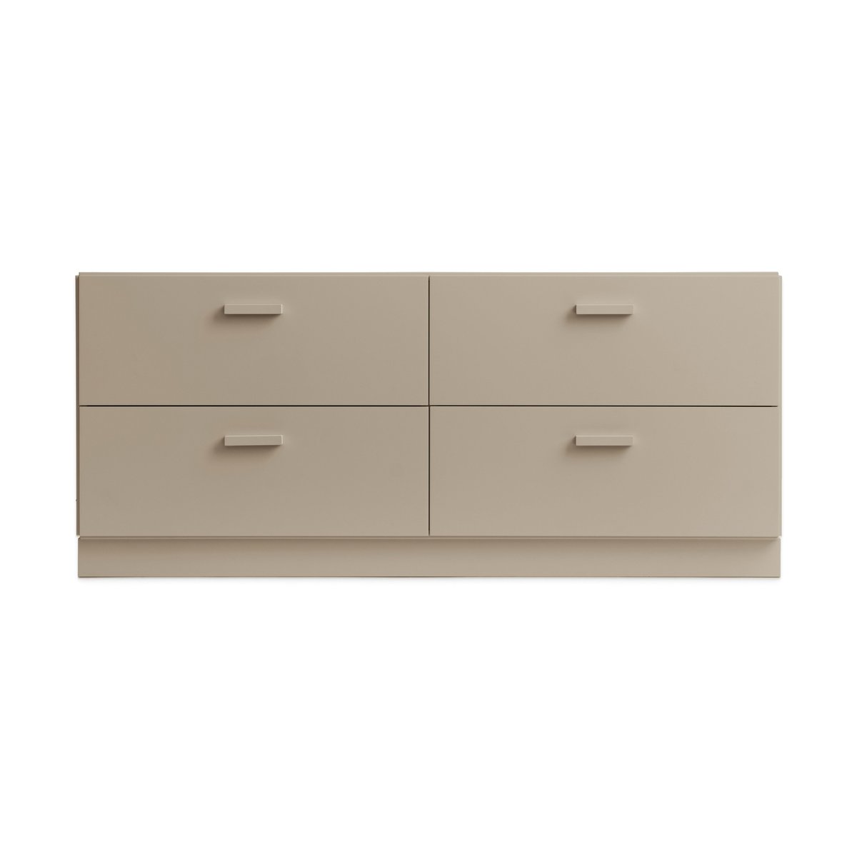 Relief matala lipasto sokkelilla 123x46,6 cm beige | Skandinaavinen Sisustus | Beige