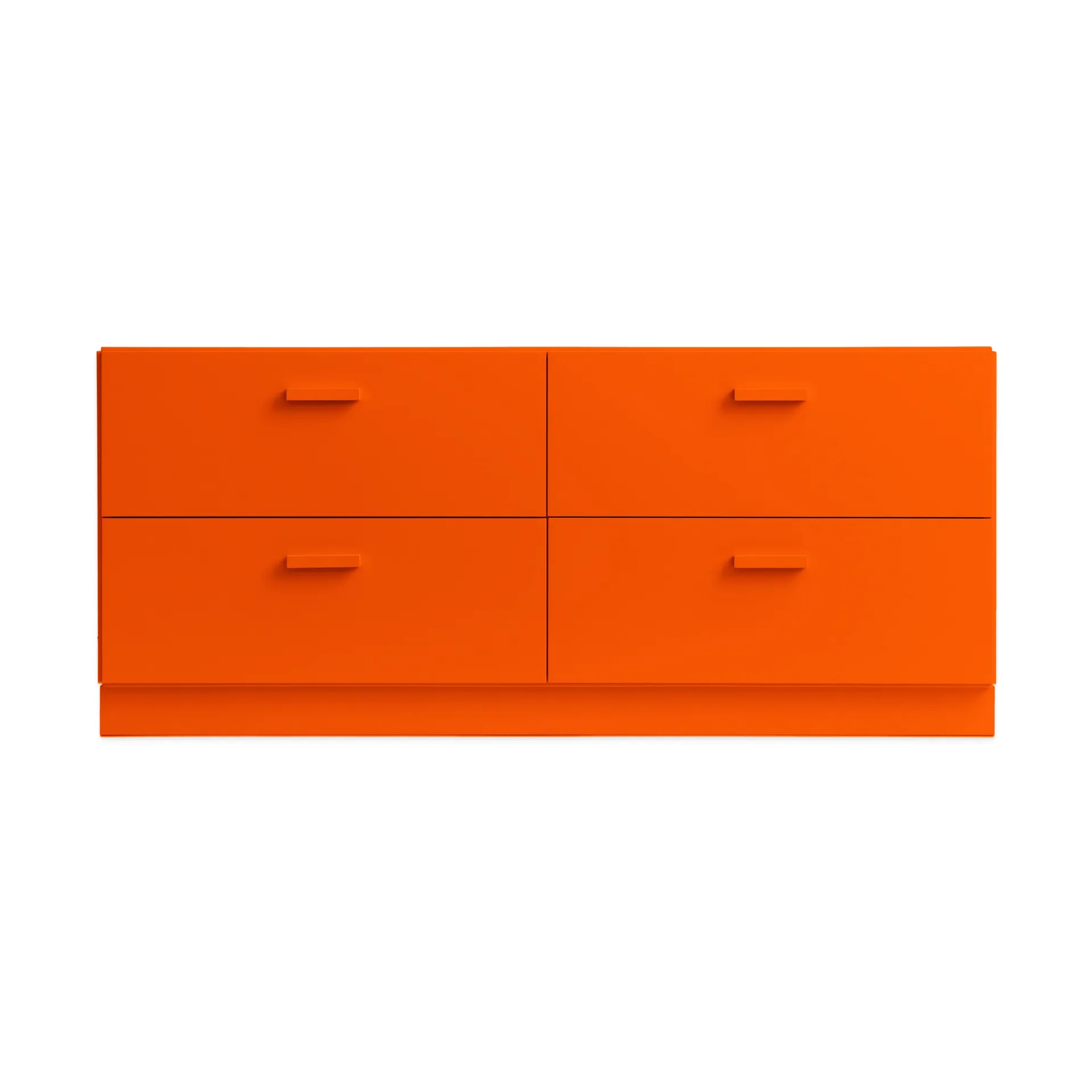 Relief matala lipasto sokkelilla 123x46,6 cm oranssi Relief