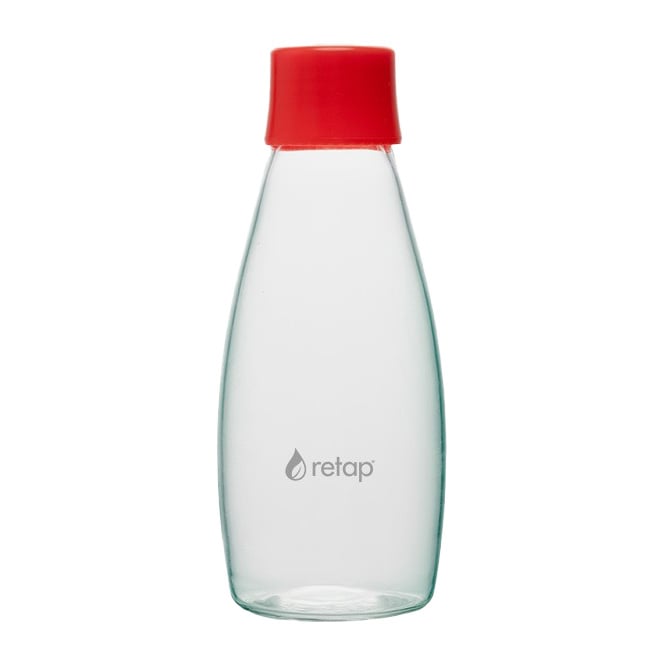 Retap Go 05 -lasipullo kierrekorkki 50 cl Red | Skandinaavinen Sisustus | Juomapullot | Punainen