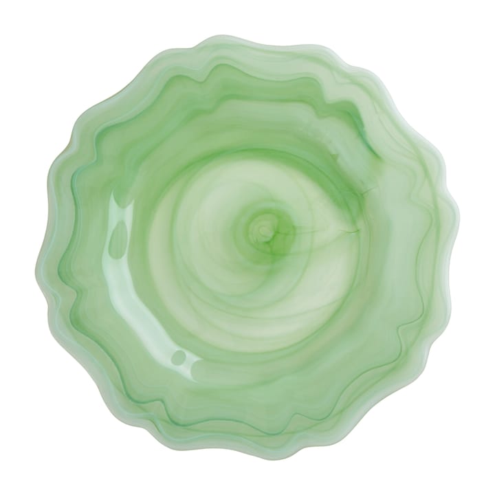 Alabaster lautanen Ø 28 cm, Green RICE
