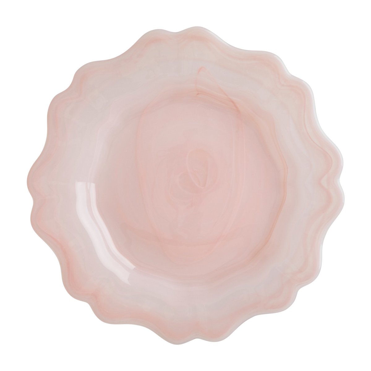 RICE Alabaster leipälautanen Ø 21 cm Soft pink