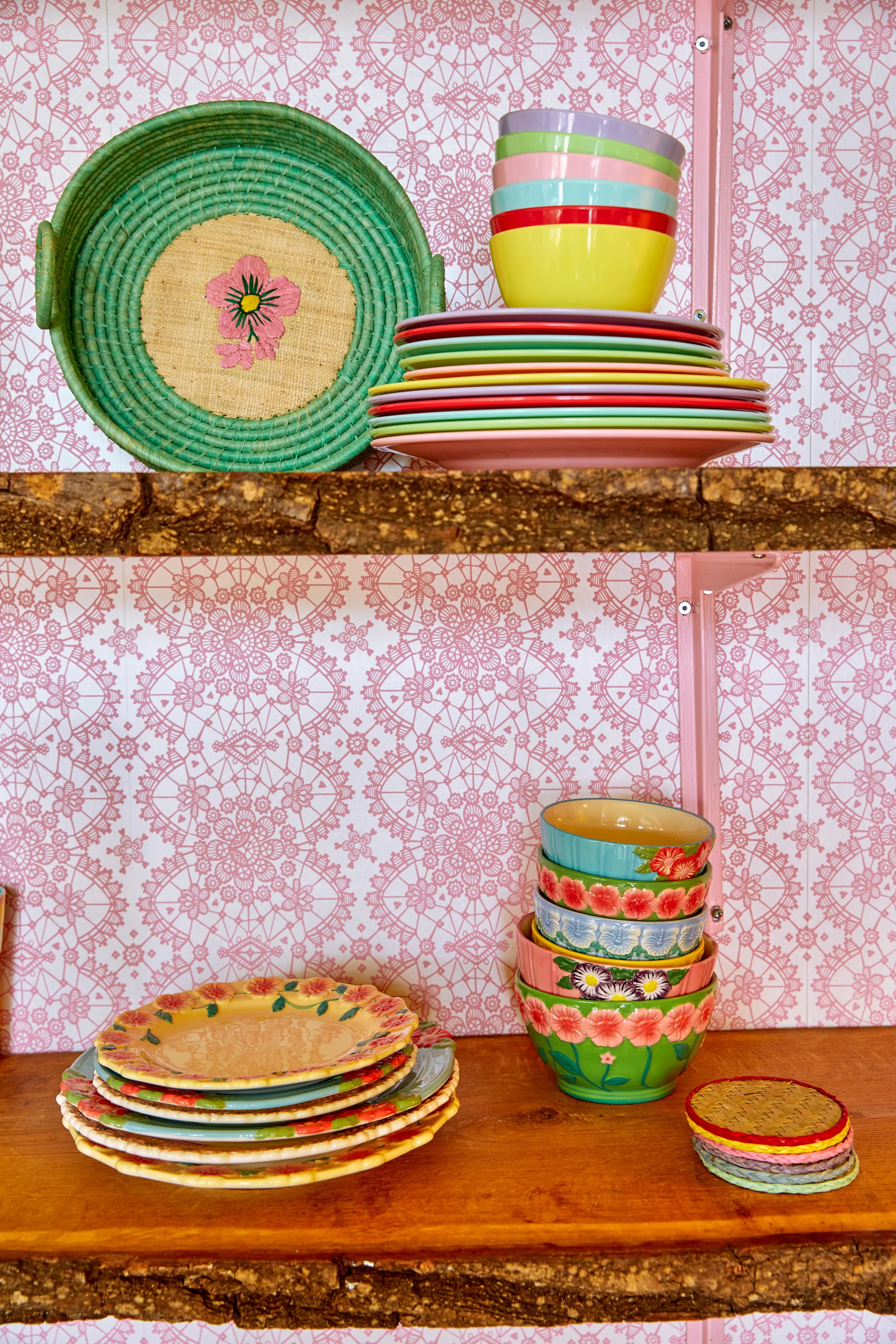 Rice Embossed Flower -keramiikkalautanen Ø 25,5 cm, Creme RICE