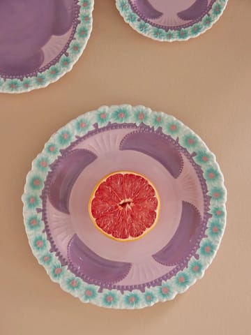 Rice Embossed Flower -keramiikkalautanen Ø 25,5 cm - Lavender - RICE