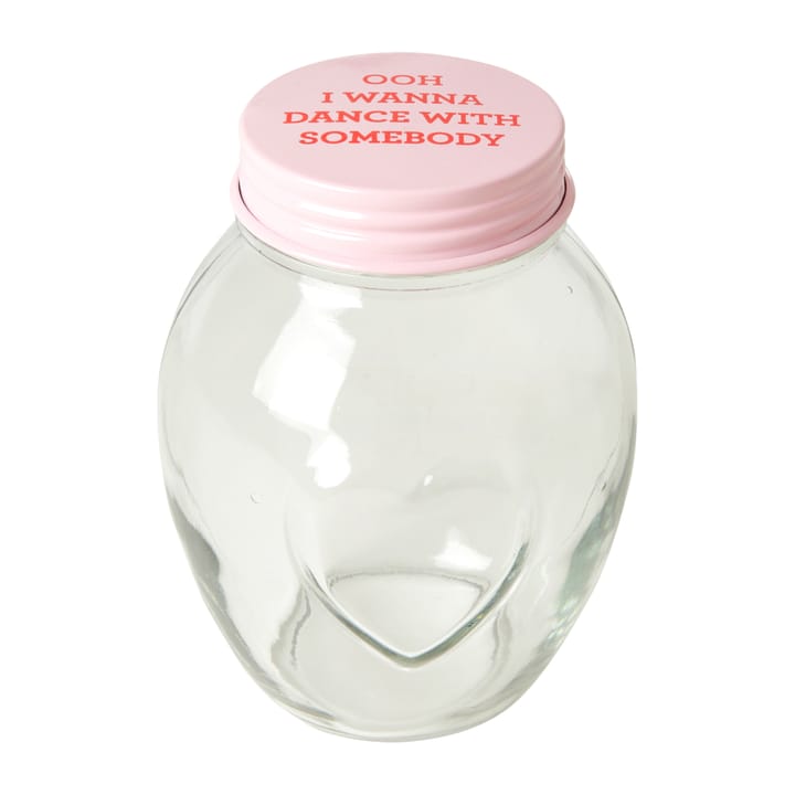 Rice kannellinen lasipurkki large 1,8 litraa, Pink RICE