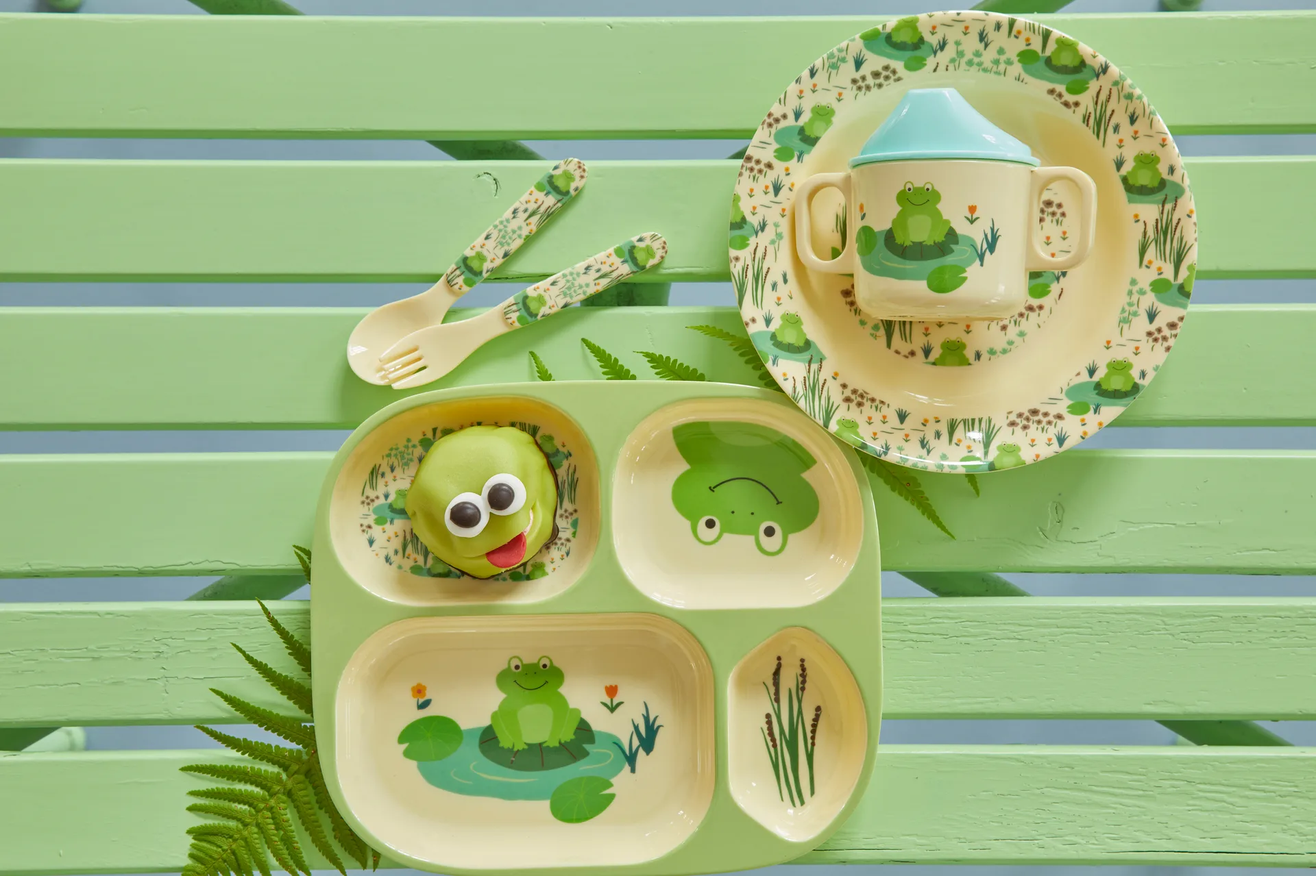 Rice lasten astiasto 4 osaa, Frog RICE