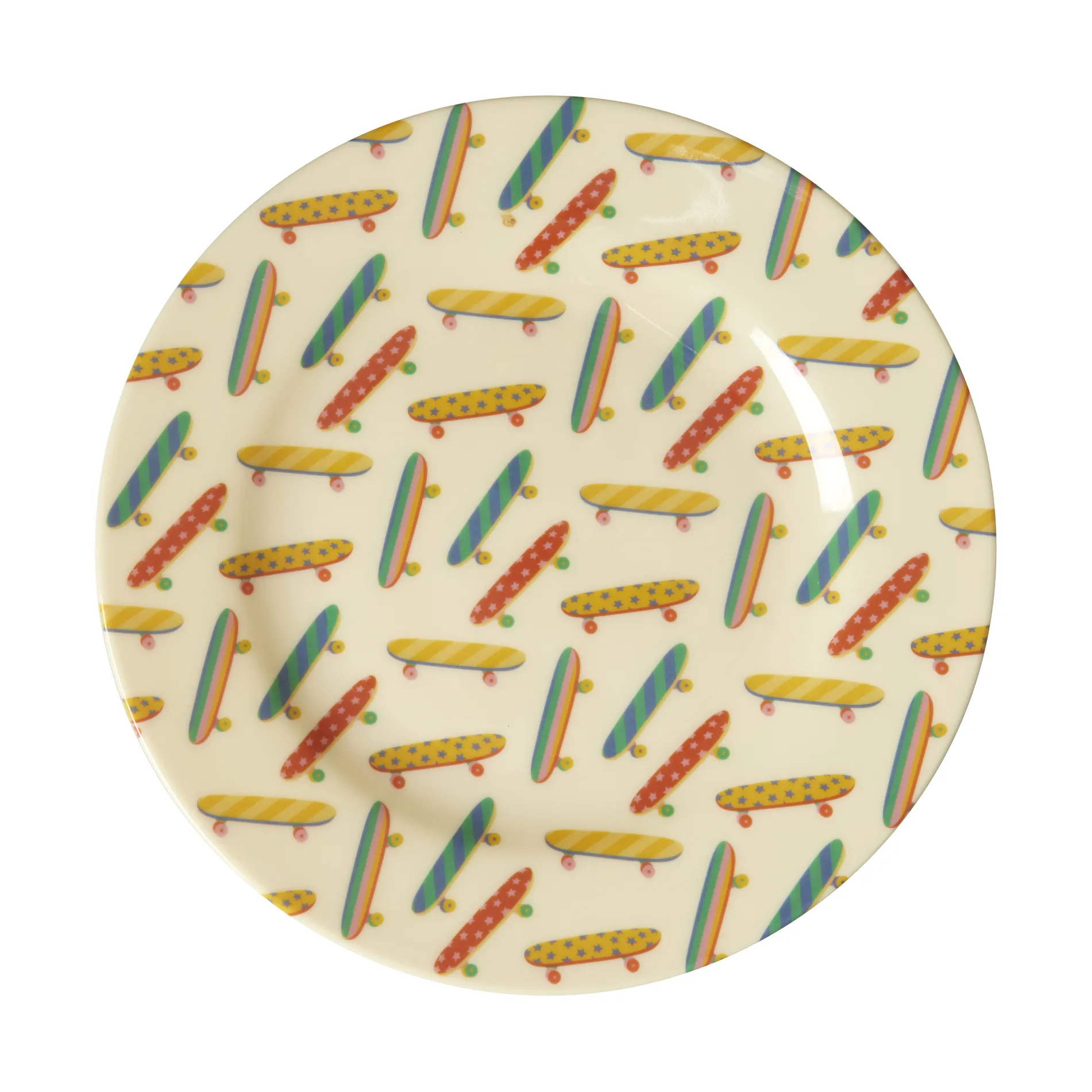 Rice melamiini sivulautanen Ø20 cm, Skateboard RICE