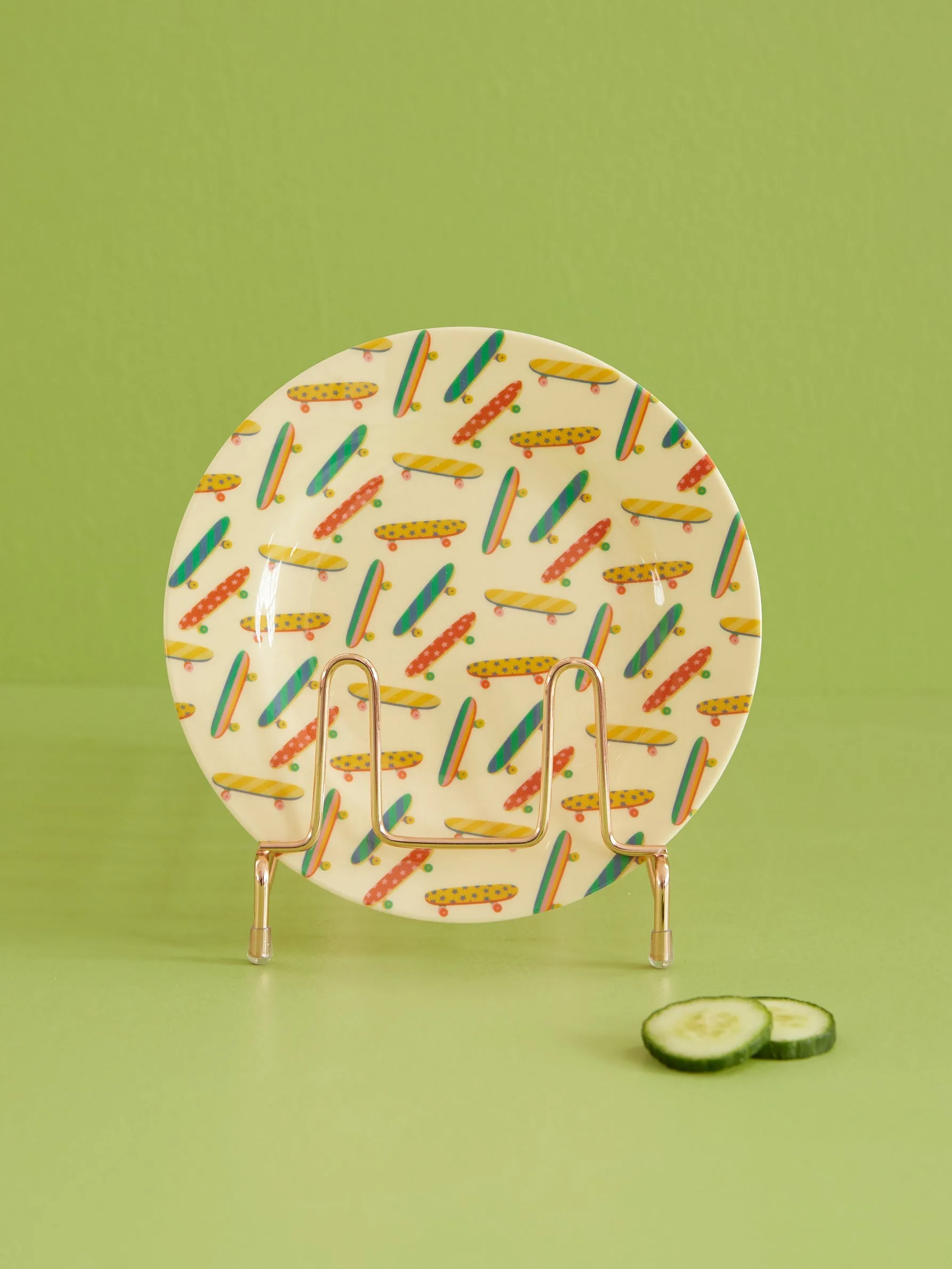 Rice melamiini sivulautanen Ø20 cm, Skateboard RICE