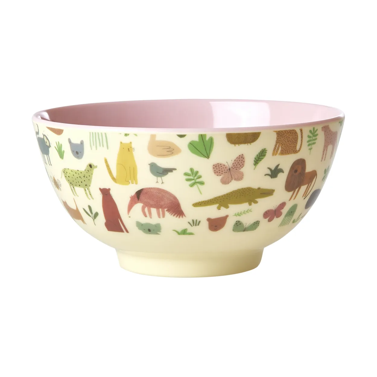 Rice melamiinikulho medium Sweet Jungle Print-Soft Pink