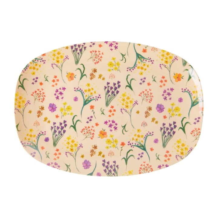 Rice melamiinilautanen 16,5 x 23 cm - Wild flower - RICE