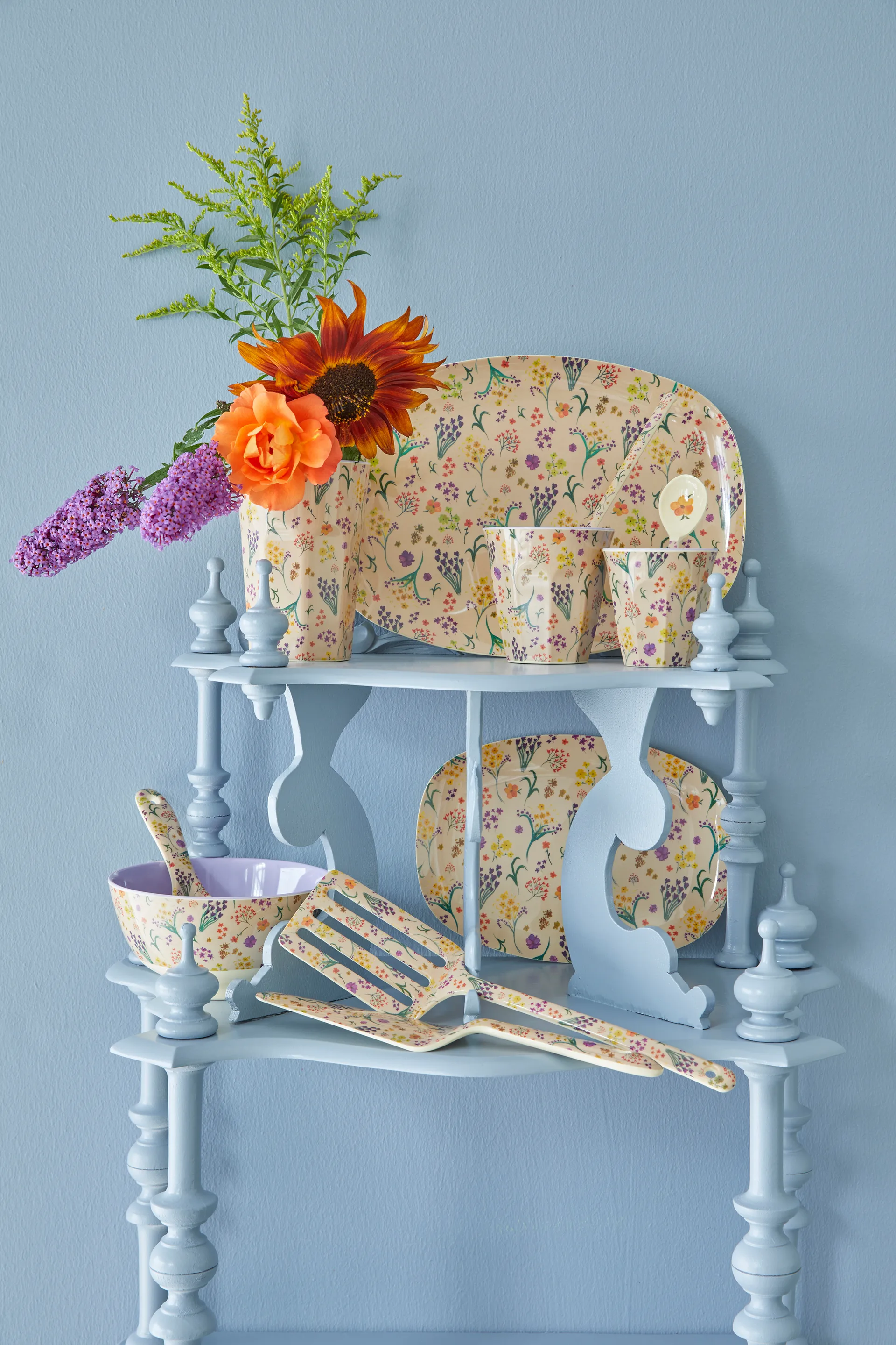 Rice melamiinilautanen 16,5 x 23 cm, Wild flower RICE