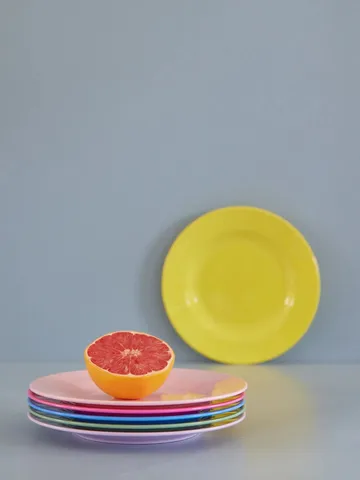 Rice melamiinilautanen 20 cm 6-pakkaus - Multicolor - RICE