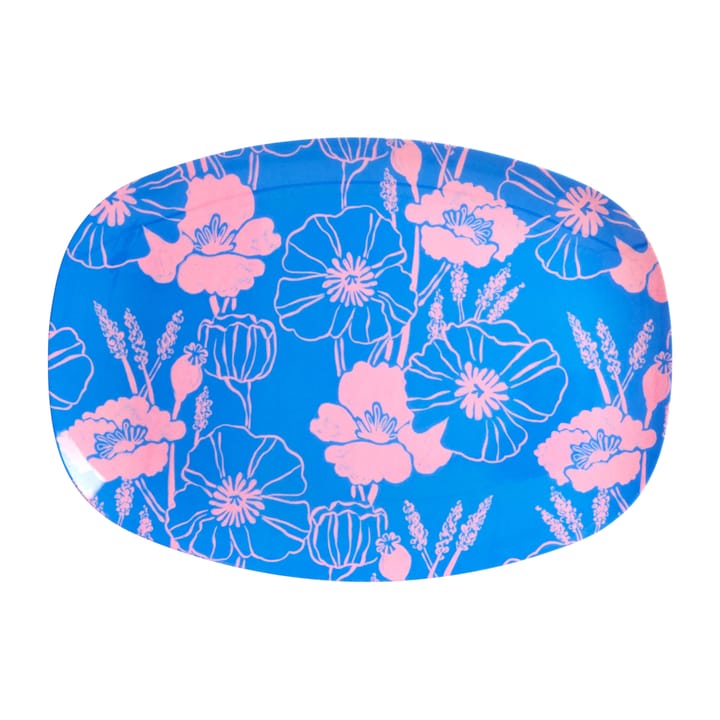 Rice melamiinilautanen 22x30 cm - Poppies love - RICE