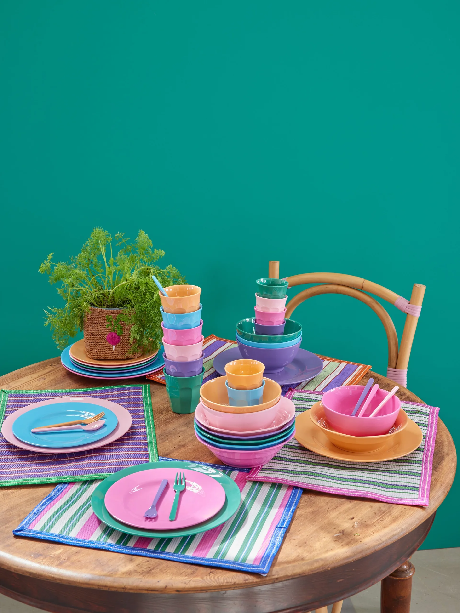 Rice melamiinilautanen Ø 26 cm 6 osaa, La Joie de Vivre RICE