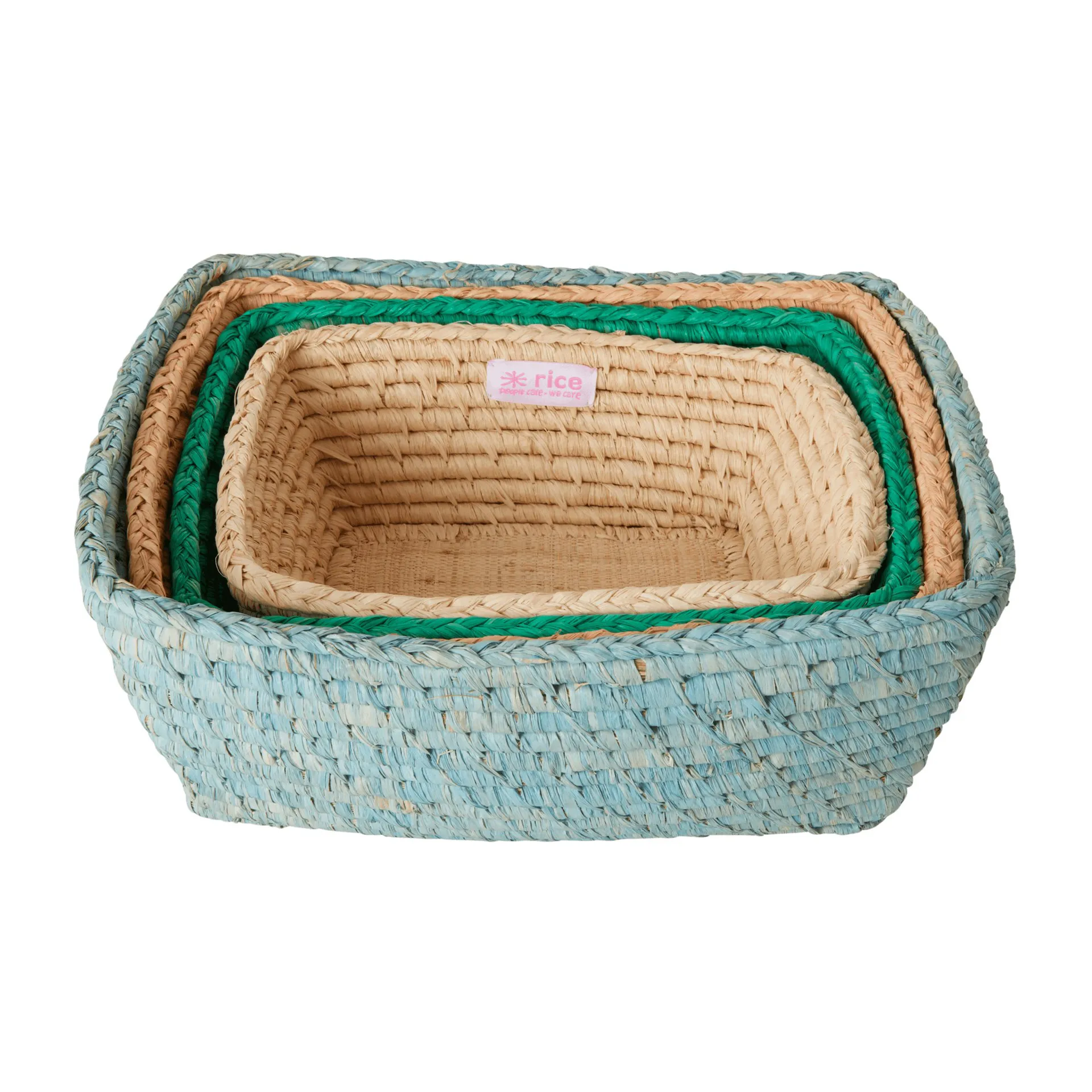 Rice raffia leipäkori 4 osaa, Disco ball RICE