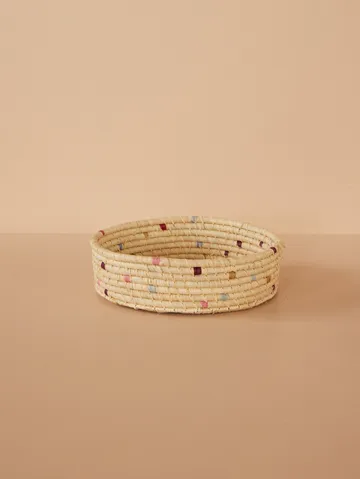 Rice raffia pyöreä säilytyskori small - Natural - RICE