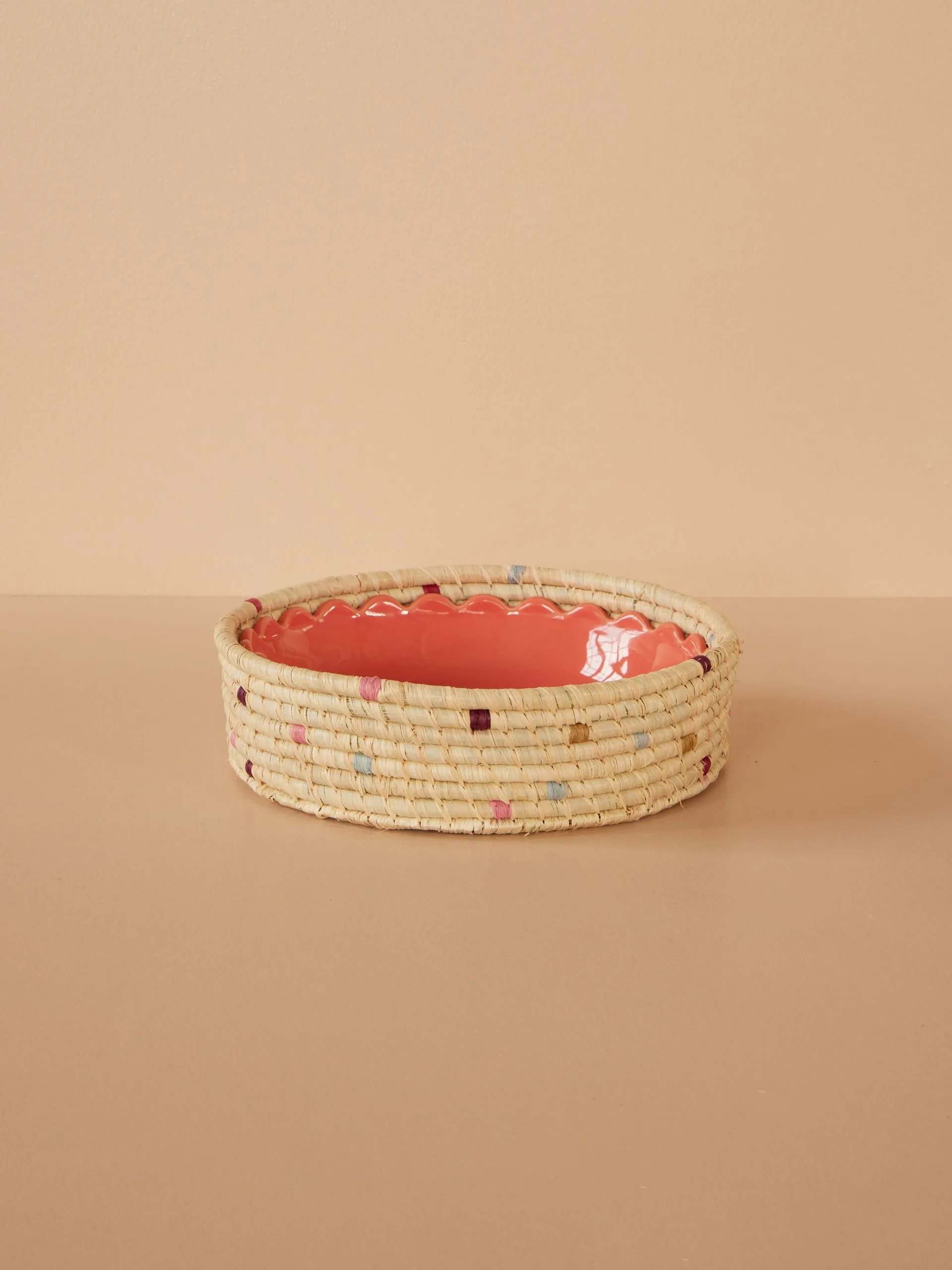 Rice raffia pyöreä säilytyskori small, Natural RICE