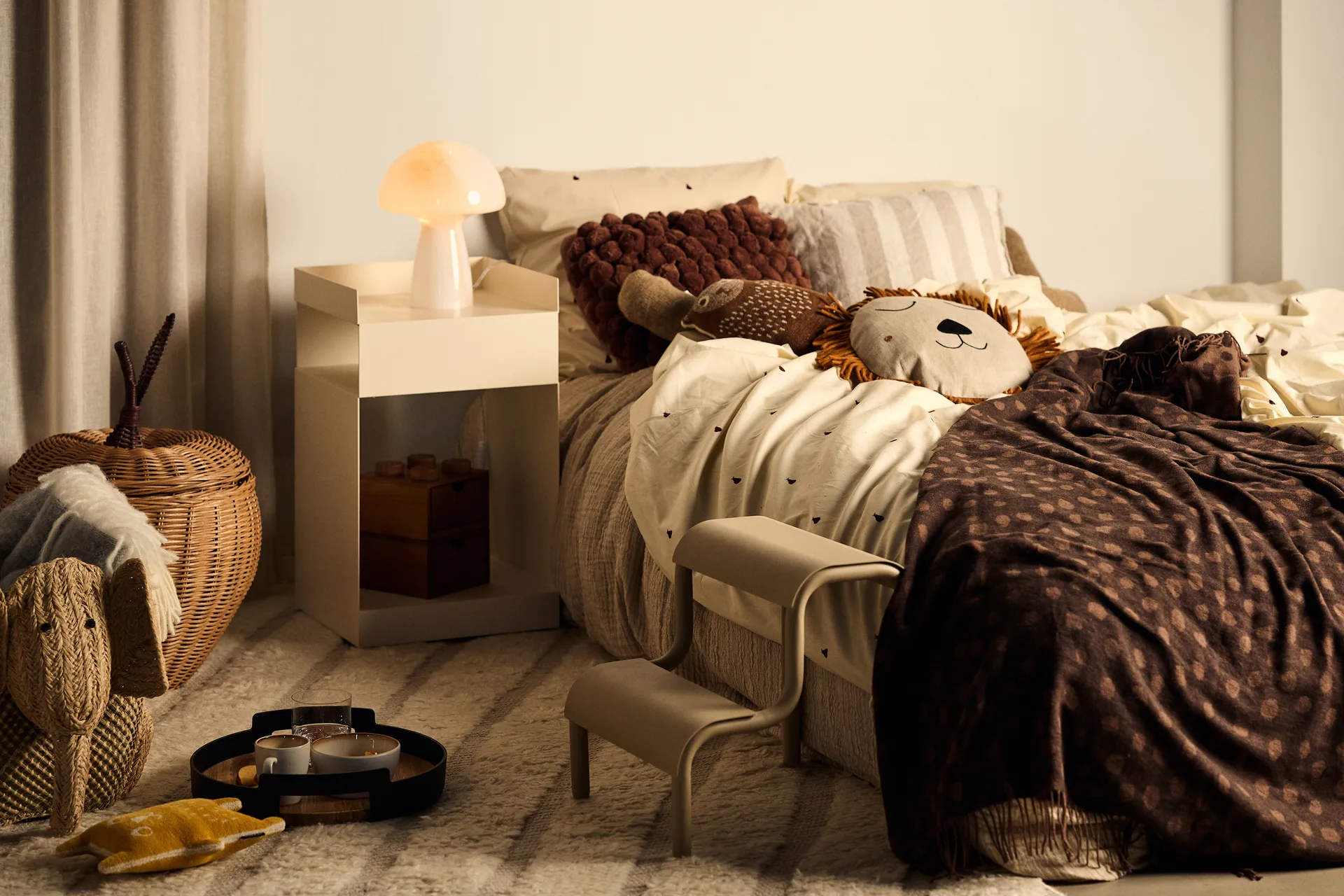 Rice raffia säilytyskori eläin, Elefantti RICE