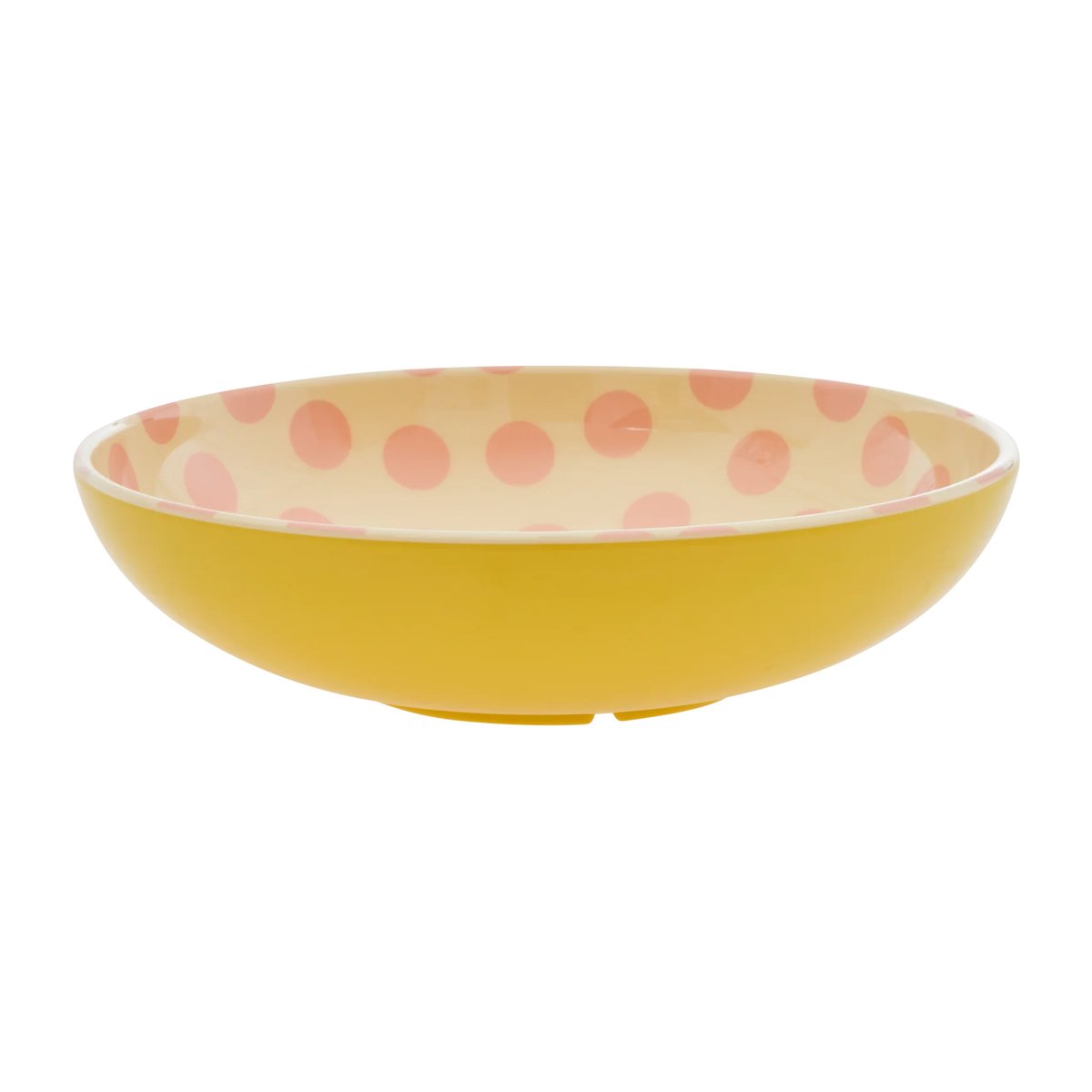 RICE Rice salaattikulho melamiini Ø 29,9 cm Pink dots-yellow