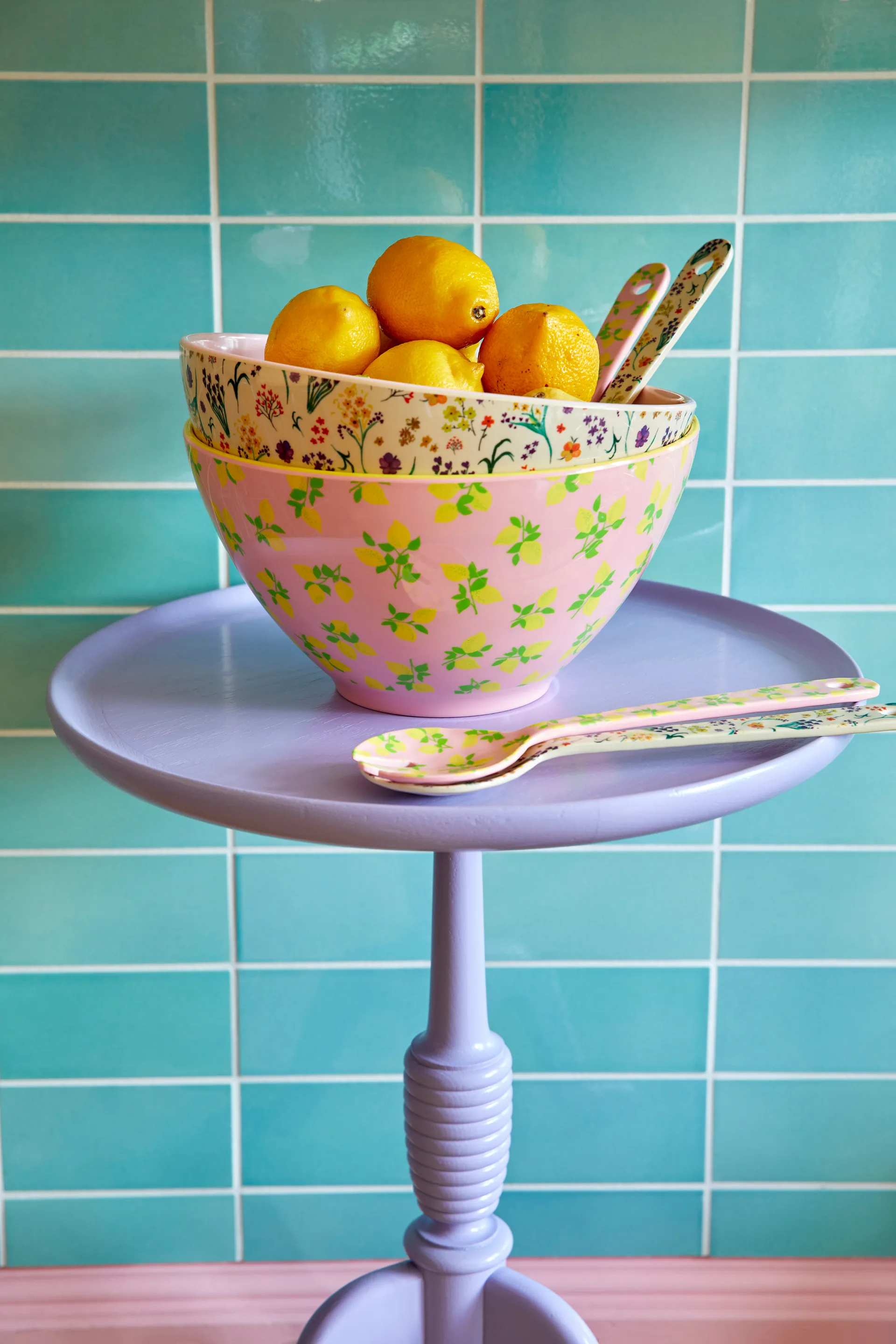 Rice salaattiottimet melamiini 2 osaa, Wild flowers RICE