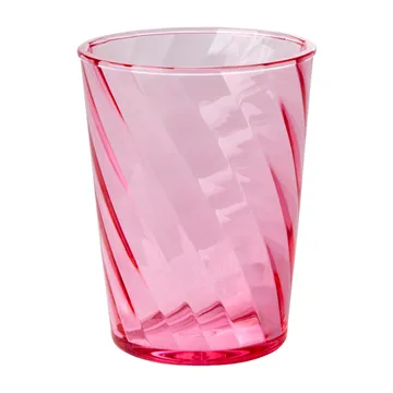 Rice Twisted Swirl -juomalasi akryyli 34 cl - Pink - RICE