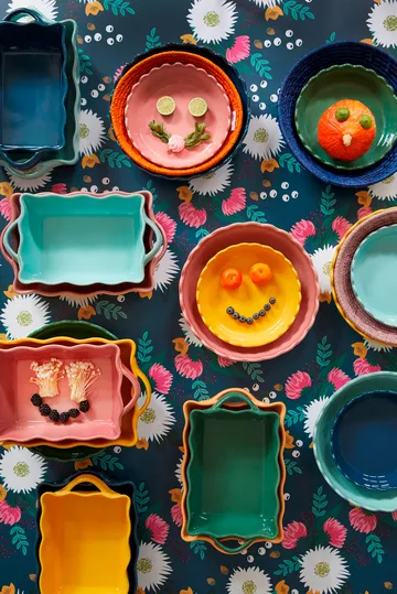 Rice uunivuoka 16x25 cm - Vaaleanpunainen - RICE