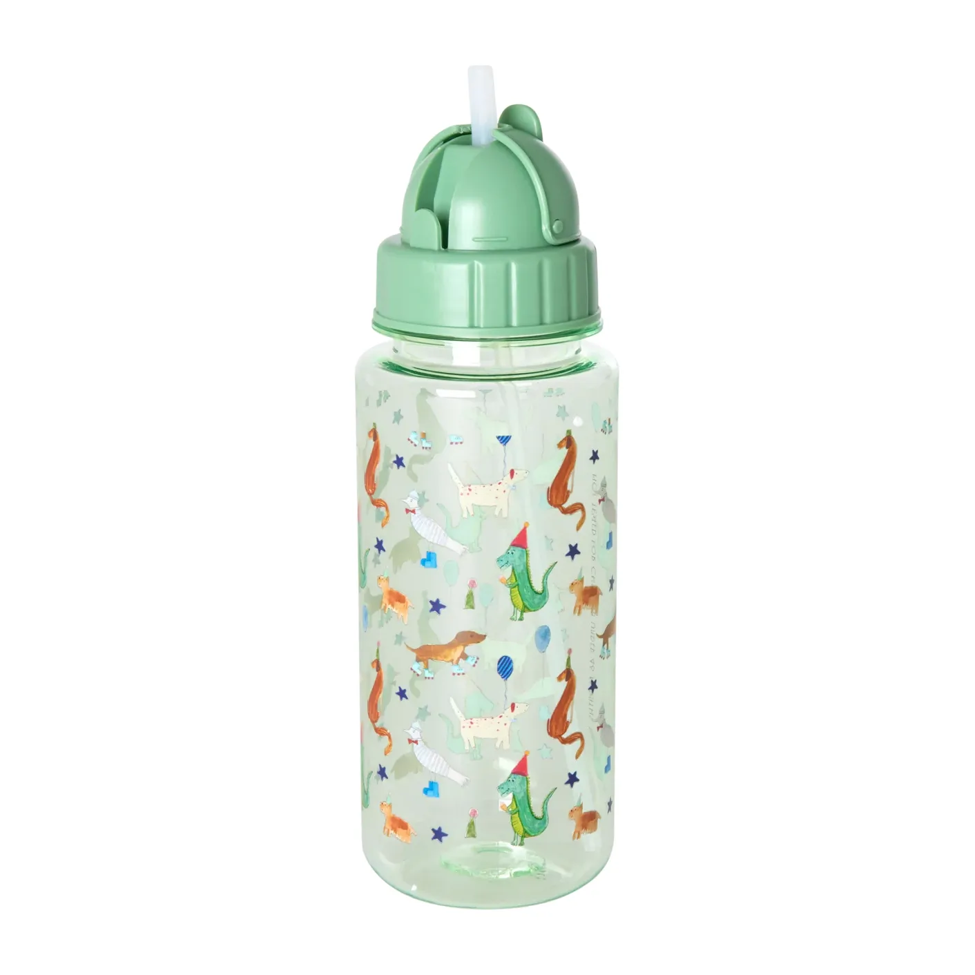 Rice vesipullo lapsille 50 cl, Animal print-green RICE