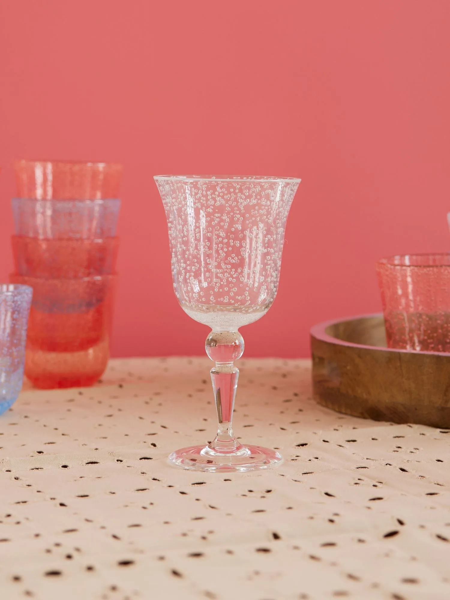 Rice viinilasi bubble design 36 cl, Clear RICE