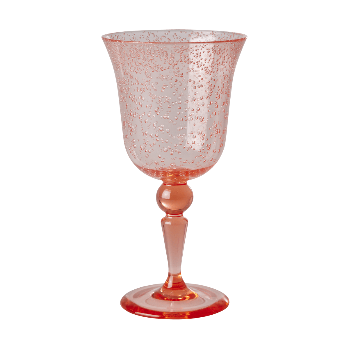 Rice viinilasi bubble design 36 cl Peach | Skandinaavinen Sisustus | Viinilasit | Oranssi