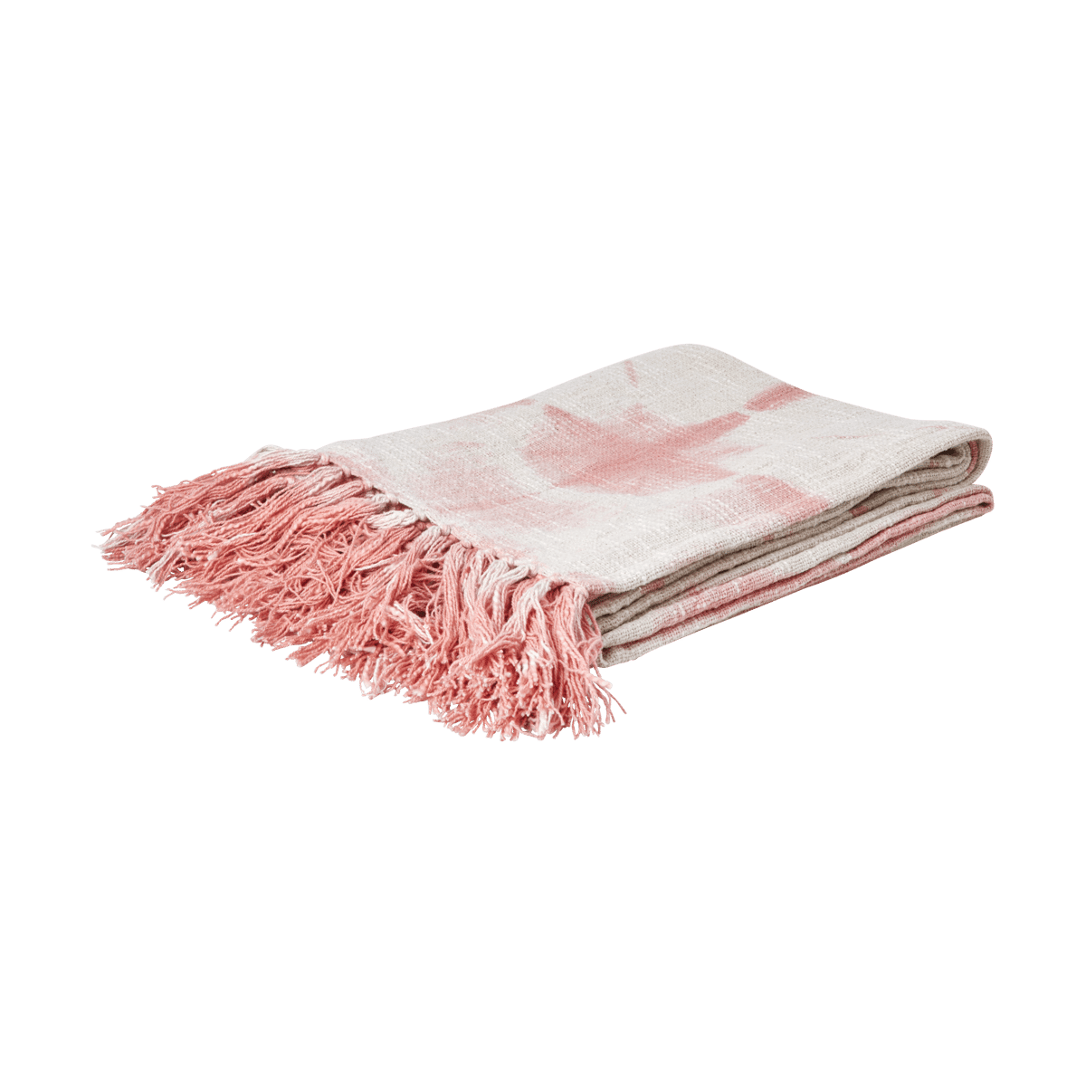 Rice viltti 125x150 cm Tie-dye, soft pink | Skandinaavinen Sisustus | Villahuovat & Villaviltit | Vaaleanpunainen